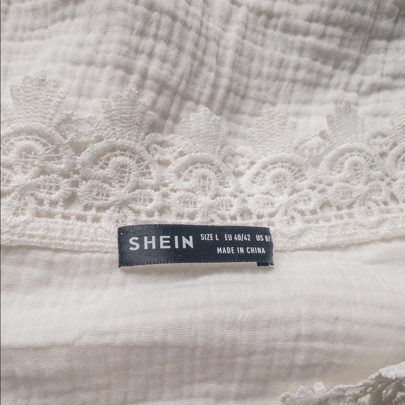 Cotton Gauze Blouse with Lace Trim - Picture 6 of 6